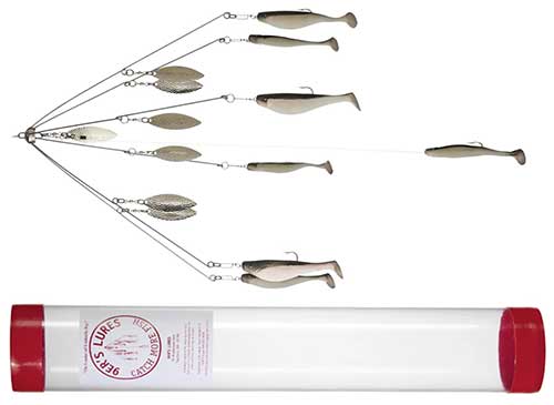 9ers lure new england shad spinner umbrella rig for striped bass
