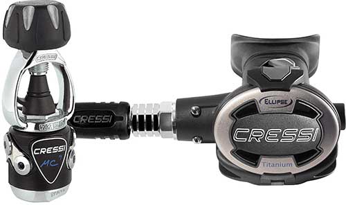 cressi elipse titanium scuba diving regulator