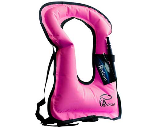 inflatable snorkel vest for snorkeling