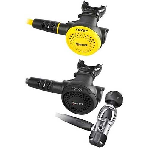 Analog Dive Gauge Console Backup Safe Second Stage Octo Scuba Gear Package 494621-OCNOPL Dacor by Mares Primary Scuba Regulator