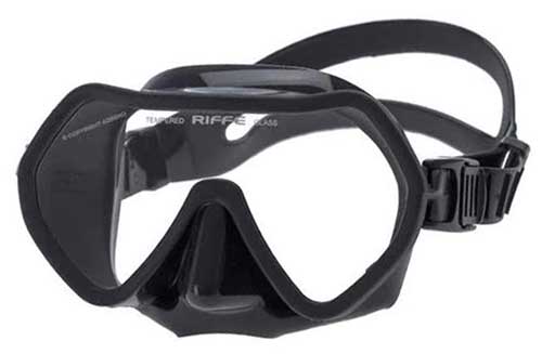 riffe frameless snorkel and freediving mask