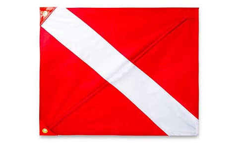 snorkeling dive flag