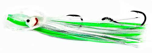 green salmon hoochie lure for trolling