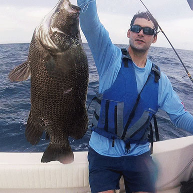Catching a Huge Tripletail
