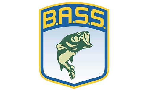 bass anglers sportsman society fishing decal in color as a vinyl fishing sticker