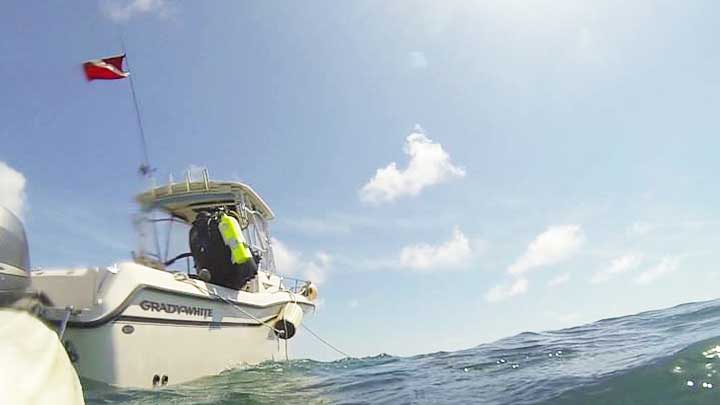 diving for lobster during mini season in the florida keys