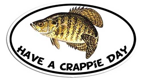 have a crappie day bumper sticker