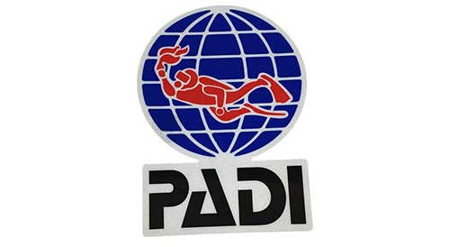 padi bumper sticker for car truck or boat