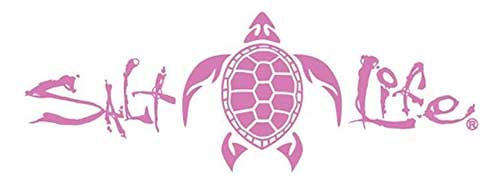 salt life fishing decal pink for car truck or boat