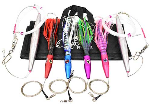 plomerito high speed wahoo trolling set