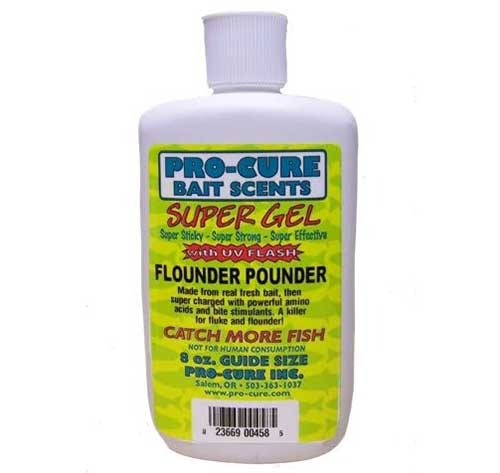 pro cure flounder pounder super gel 8-ounce fluke scent