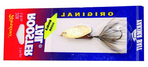 single hook rooster tail gold blade for grayling fishing in alaska