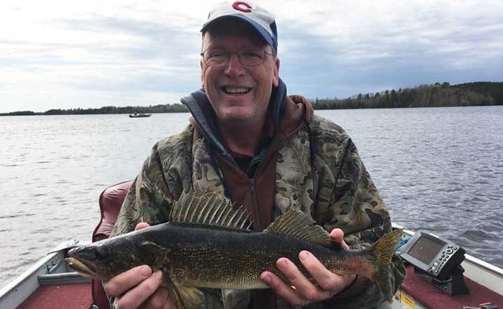 bob fishing for walleye