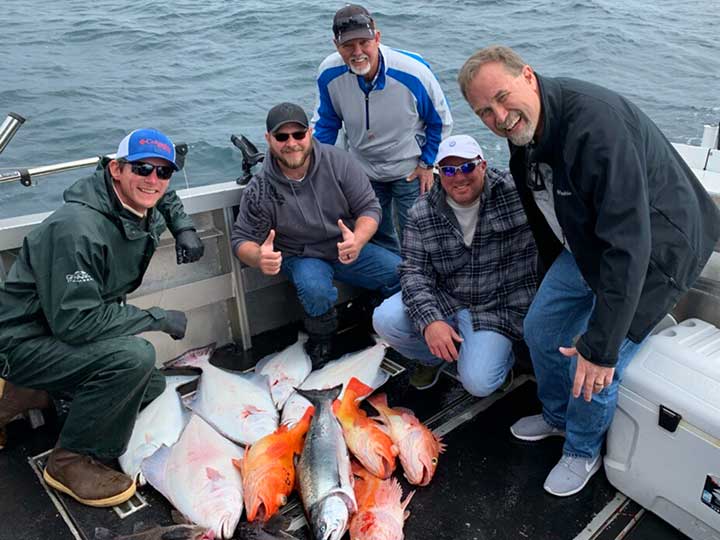 catching rockfish salmon and halibut