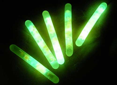 glow sticker for glow in the dark bobbers for hybrid striped bass fishing