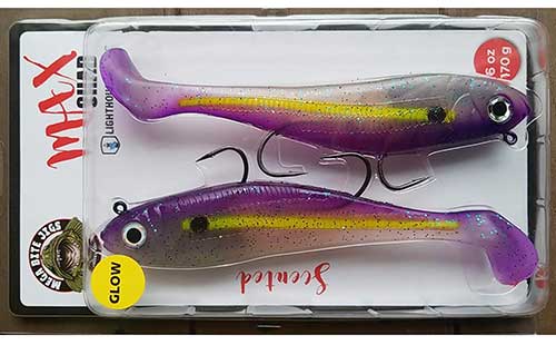 mega bite max purple morris 6 ounce halibut jig