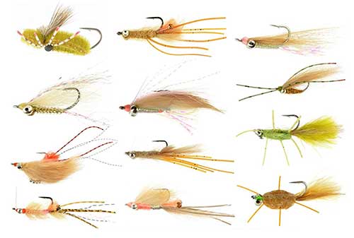 shrip and crab flies for tripletail