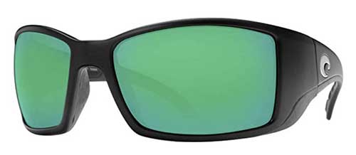 Costa Del Mar Blackfin polarized fishing sunglasses green mirror lens