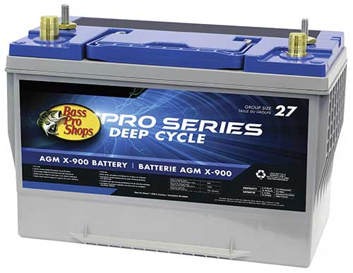 bass pro shops pro series agm x-900 marine battery