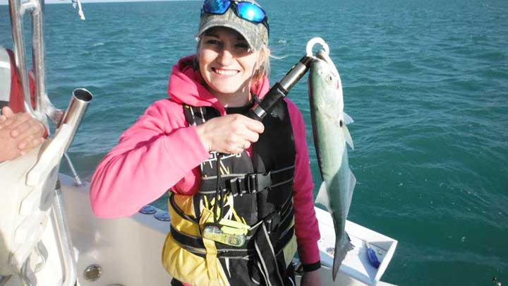 catching bluefish with bait