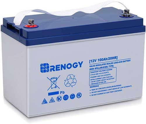 renogy deep cycle hybrid gel 12 volt 100 ah marine battery