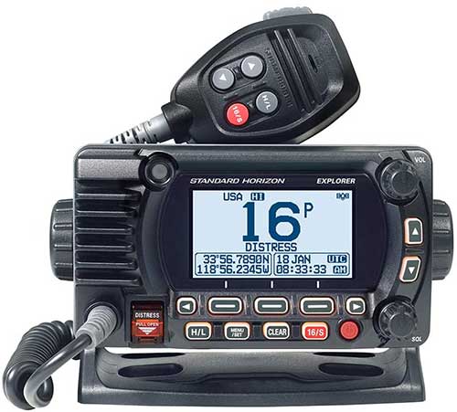 standard horizion 1800G fixed mount gps marine radio