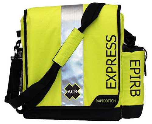 acr rapid ditch bag express for epirb and plb boat safety