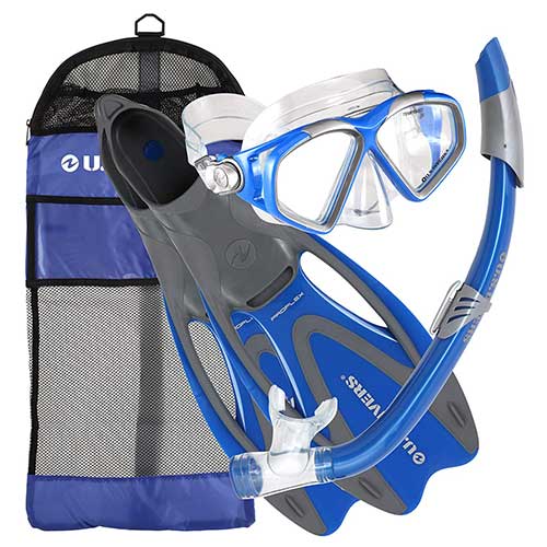 us divers cozumel adult snorkeling gear package