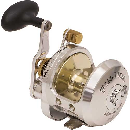 fin nor marquesa lever drag conventional fishing reel