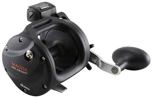 okuma magda pro line counter trolling reel