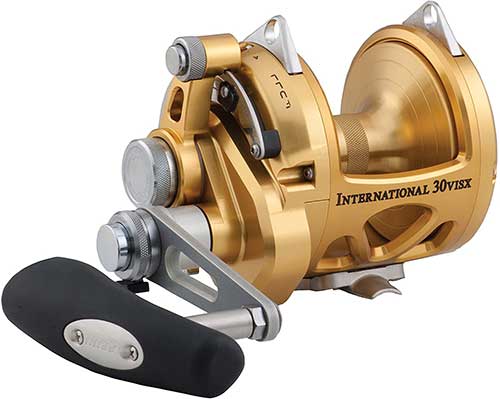 penn international visx 2-speed conventional fishing reel