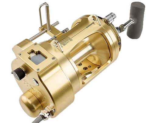 Shimano Tiagra hooker electric reel with display and autostop