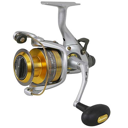 okuma avenger baitfeeder abf graphite surf fishing reel