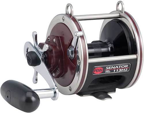 penn senator high speed star drag salmon fishing reel