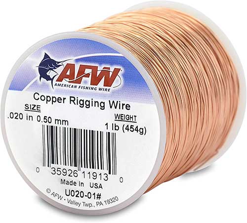 afw best copper rigging wire fishing line