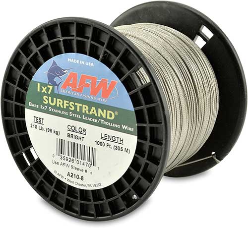 afw best multi strand cable line for stainless steel leader