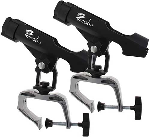 croch fishing rod holder with large c-clamps