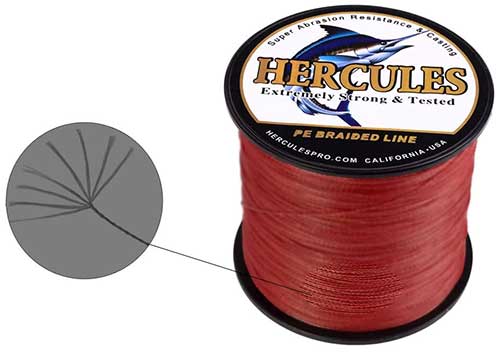 hercules 8-strand braided fishing line