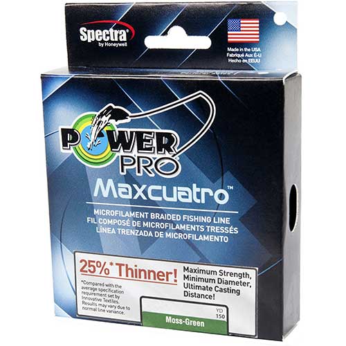 power pro maxcuatro moss green braided fishing line