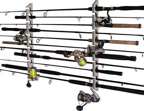 rush creek rod holder wall or ceiling rack