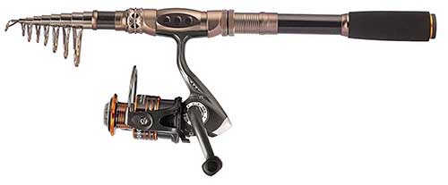 Telescopic Surf Fishing Rod and Reel