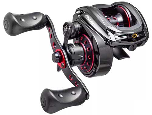 abu garcia sx baitcasting reel black and red