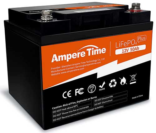 Ampere Time Lithium iron phoshate trolling motor battery