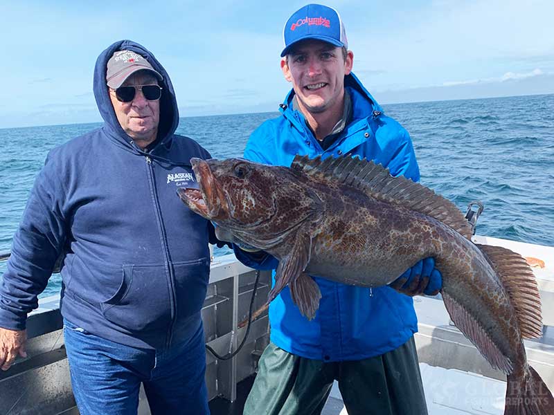 captain cody with a lingcod caught in sitka alaska